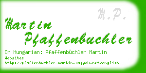 martin pfaffenbuchler business card