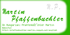 martin pfaffenbuchler business card